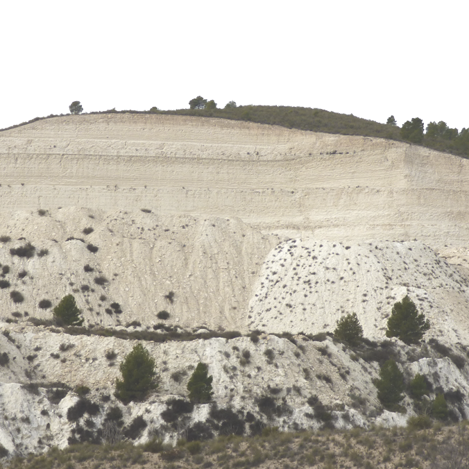 mina de tierra de diatomeas